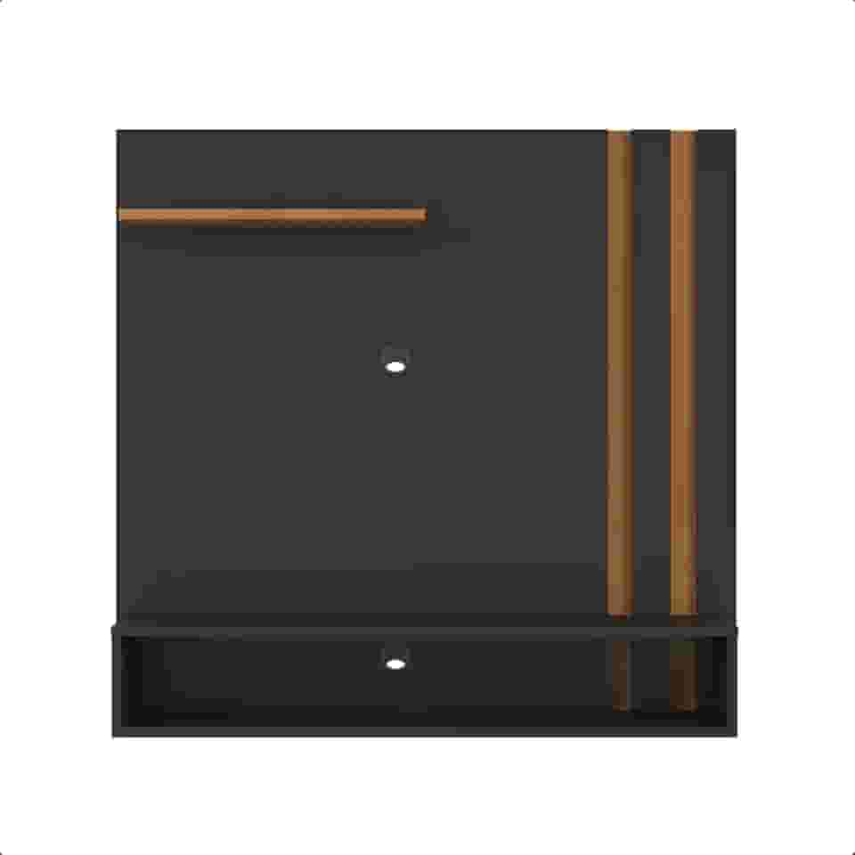 Painel Light para TV de 32 Polegadas - Ideal para Sala e Quarto (Preto/Freijo)