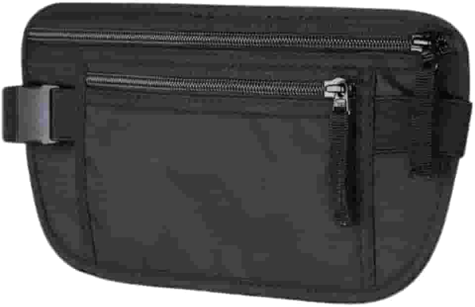 Pochete Doleira Antifurto Para Viagem – Porta Dinheiro Documentos Passaporte Slim Invisível Sob A Roupa