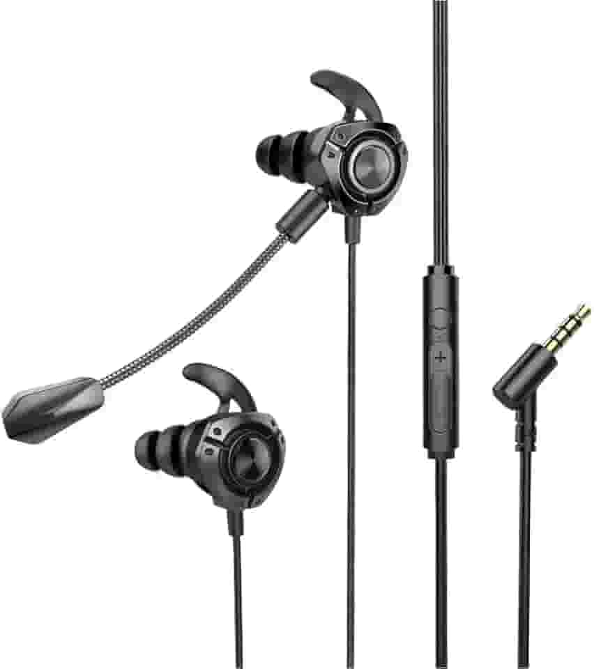 Headset Fone Gamer Celular P2 PC PS4 PS5 com Microfone Lives jogos chat video conferência intra auricular, IBMKIDS (Preto)