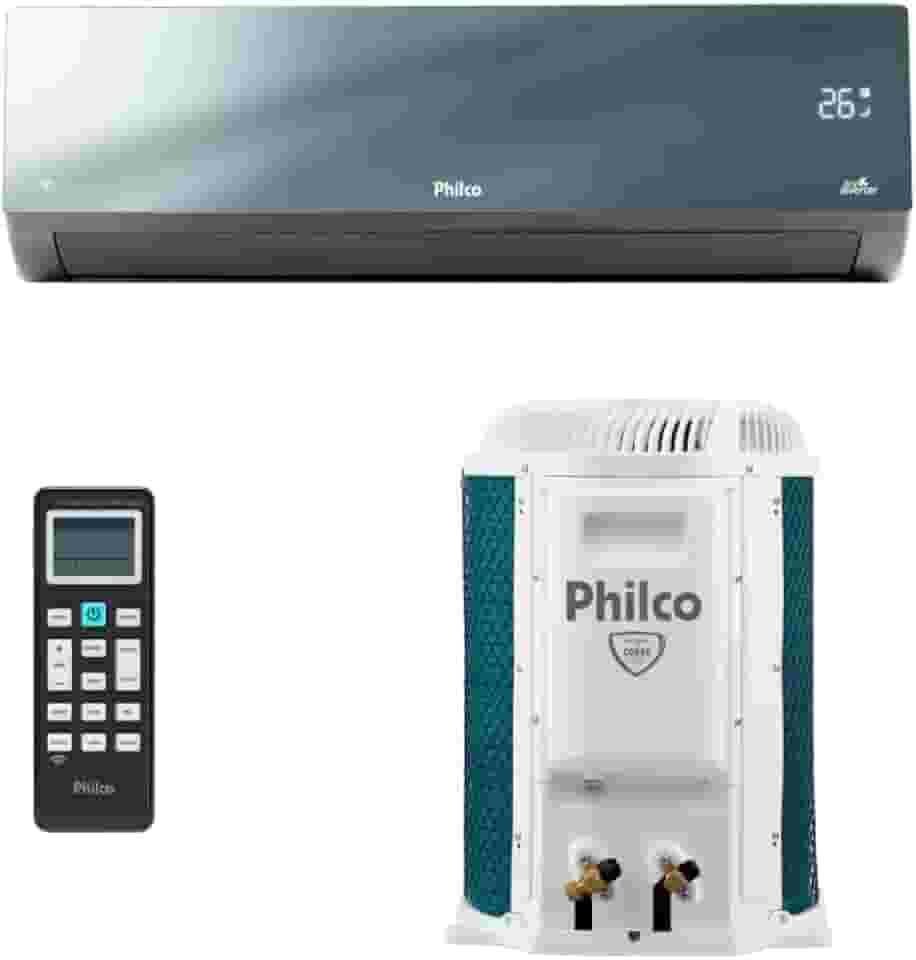 Ar Condicionado Split Inverter Philco Espelhado 12000 Btus Quente e Frio Pac12000iqfm15e 220v