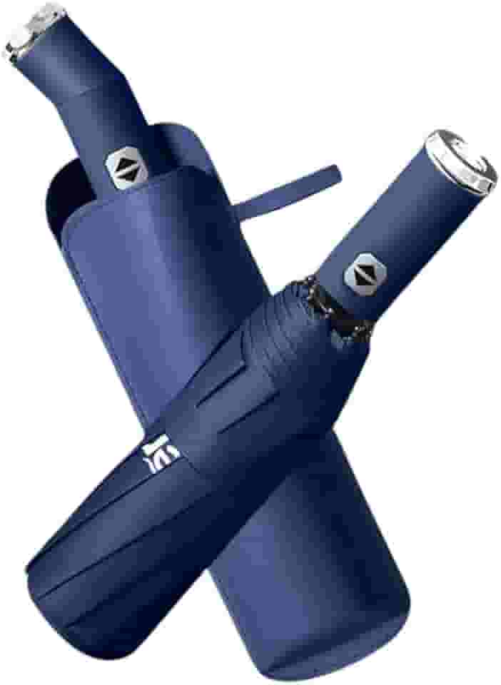 Guarda-Chuva Grande com 10 Varetas, Proteção UV UPF 50+, Automático, Portátil, Resistente ao Vento