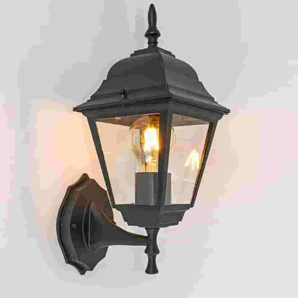 Arandela Colonial Preto Alumínio Muro Parede Externa Ar2001