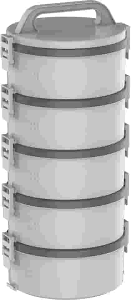 Soprano, 9003133312, Conjunto 5 Marmitas Térmica Plástica Termopratos 1.5L Tekcor