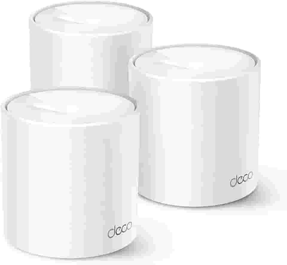 [Novo] TP-Link Deco X10 (3-pack) | Sistema Wi-Fi Mesh 6 AX1500 para toda a casa - Cobertura de até 520 m², 3 portas Gigabit por unidade, canal de banda de 80 MHz, ODFMA, 1024 QAM, branco