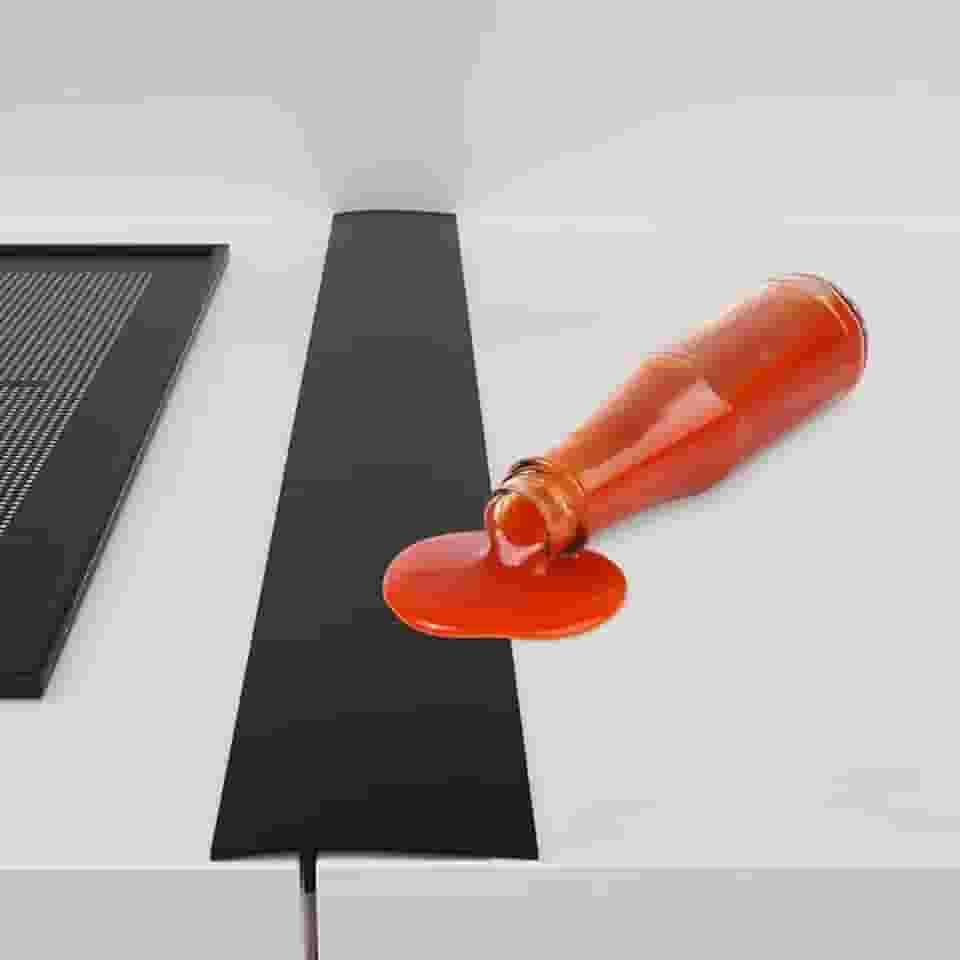 Capas para fogão – Pacote com 2 unidades de silicone preto 53 cm – Enchimento de lacuna para fogão