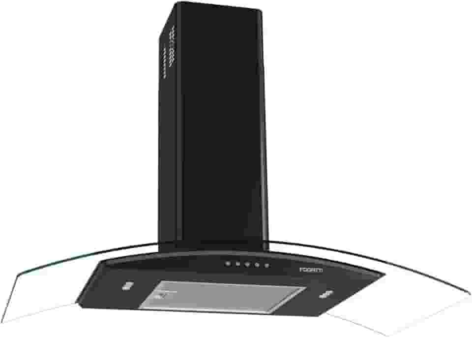 Coifa de Parede Vidro Curvo 90cm Black Clean Fogatti 110V