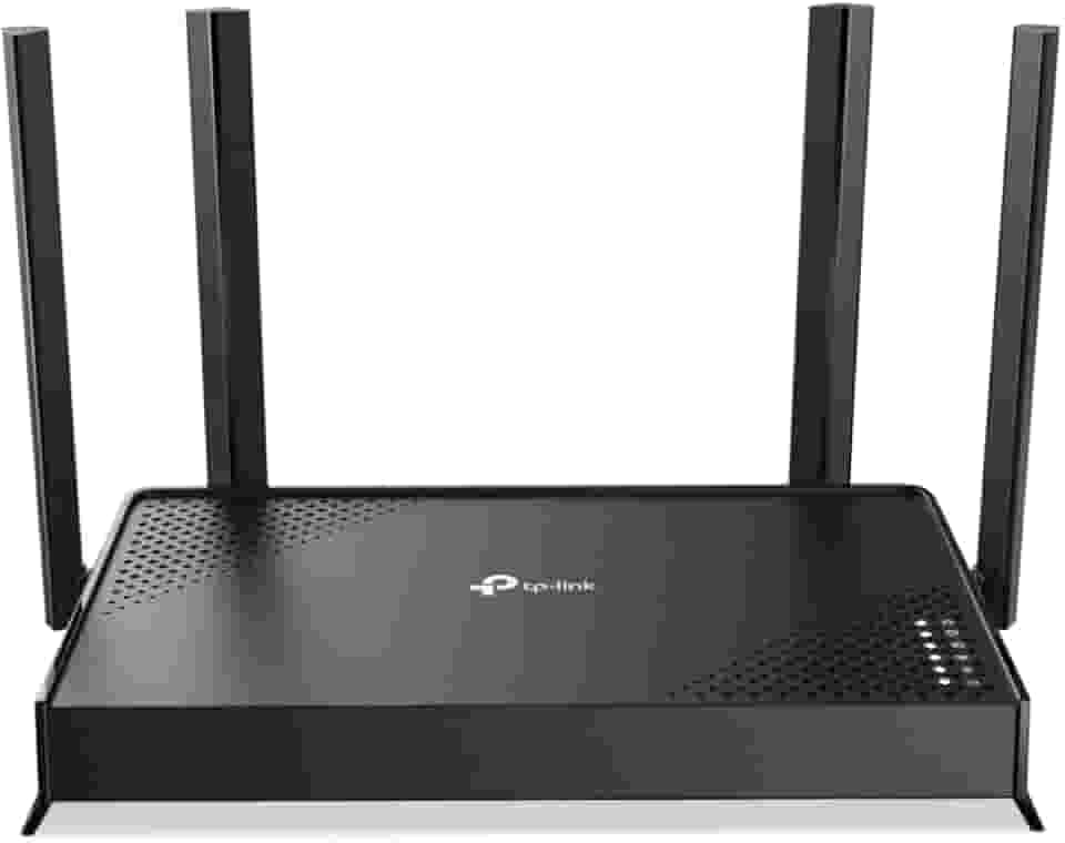 TP-Link Archer BE220 WiFi 7, 3,6 Gbps, banda dupla, 1 x 1 G WAN + 4 x 1 G LAN, 4 antenas, EasyMesh, HomeShield, compatível com todos os ISPs