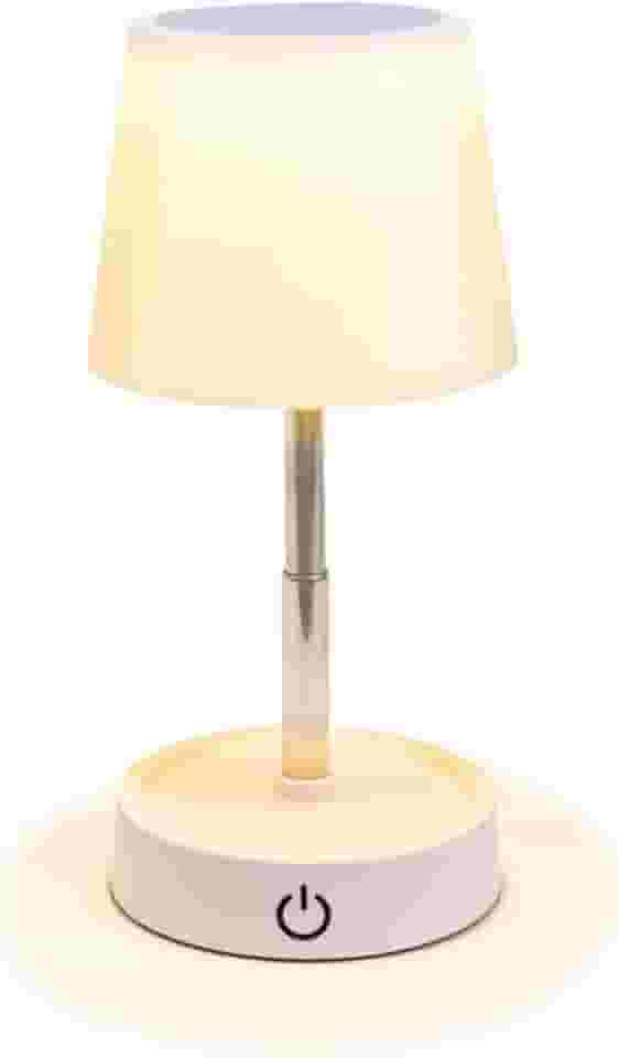 Abajur De Mesa LED Touch Recarregável Sem Fio | Luz Amarela Quente | Para Quarto, Criado-Mudo, Escritório e Sala (Brano)