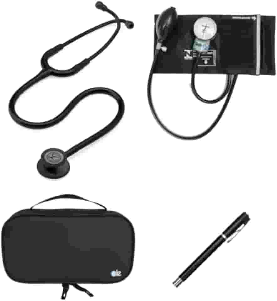 Kit Estetoscópio Classic lll Black edition + Case + Lanterna + Esfigmo