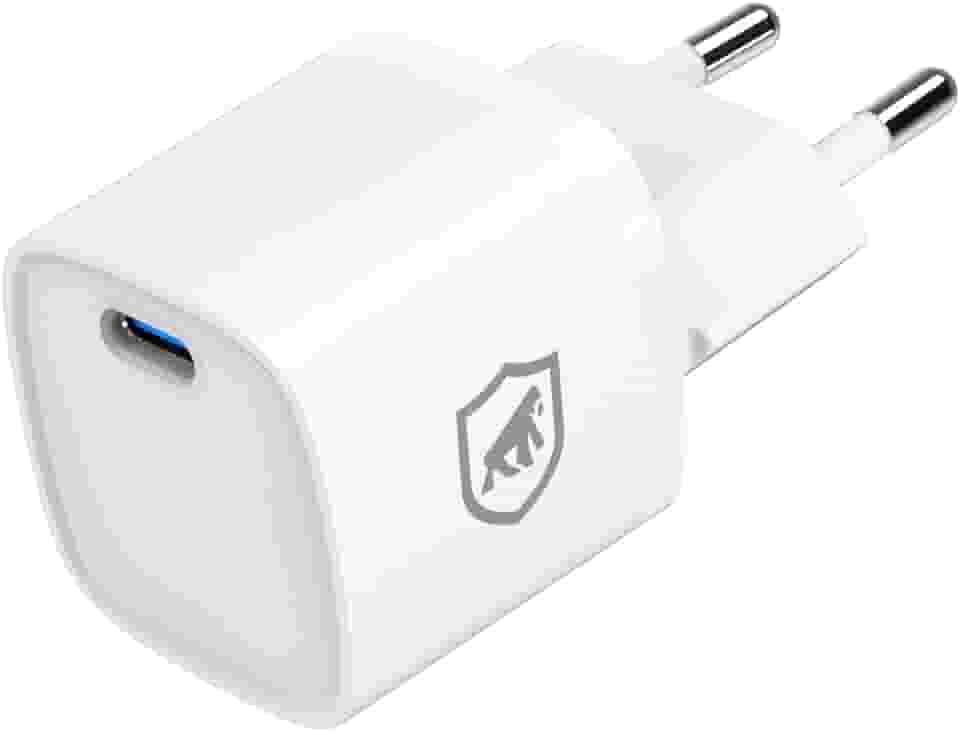 Gshield Carregador de Parede Universal Ultra Rápido USB-C 20W Power Delivery com chip GaN, Compatível com iPhone e Certificado Anatel, Ultra Slim Branco
