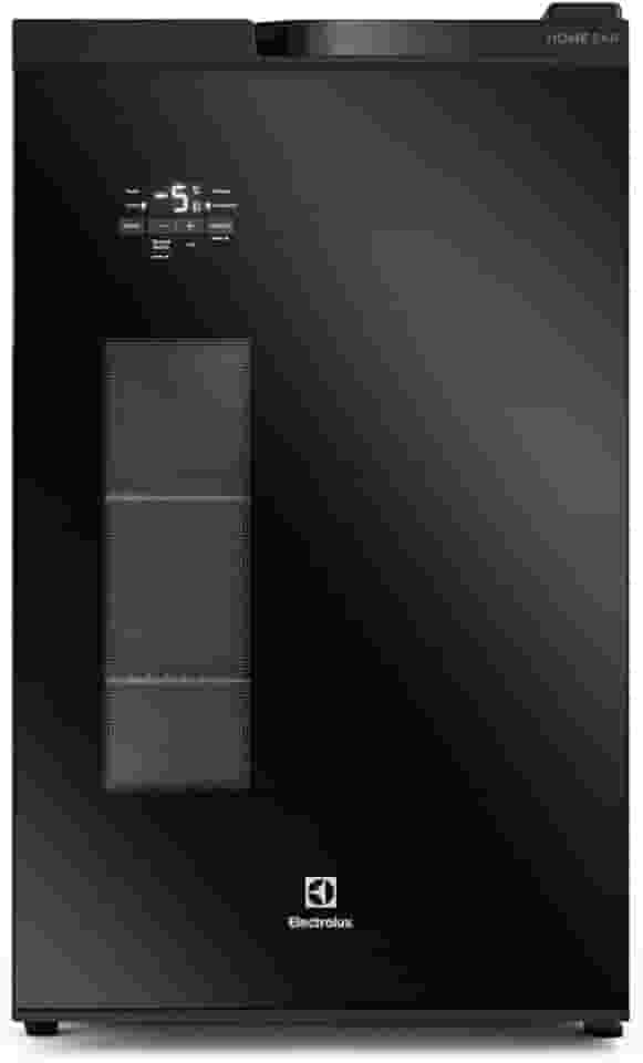 Electrolux Cervejeira Home Bar Electrolux Frost Free 100L Porta de Vidro Preta (EB100) 127V