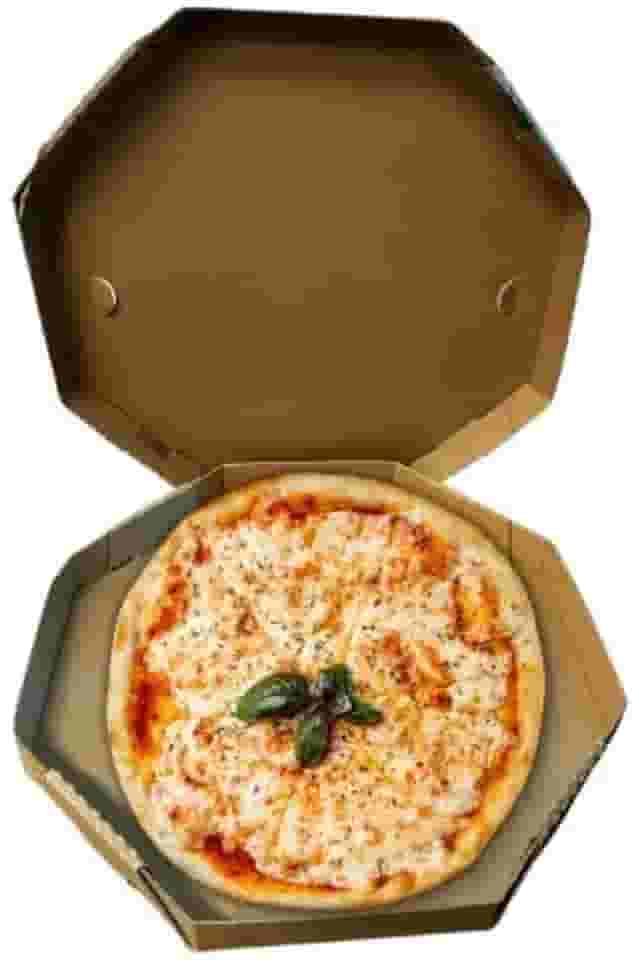 Oitavada para Pizza N. 25 (25 Un.) Parda/Parda Lisa Gourmet Descartável