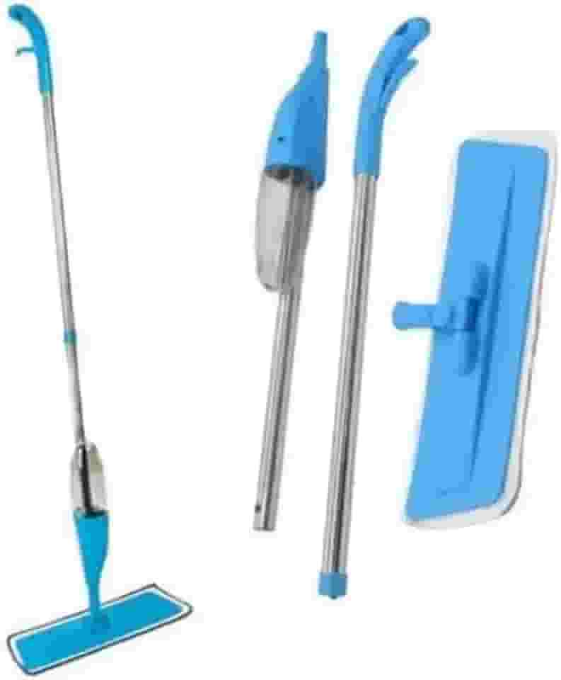 Mop Spray Premium com Reservatório – Rodo de Limpeza com Borrifador, Microfibra Lavável, Prático e Eficiente (Cinza)