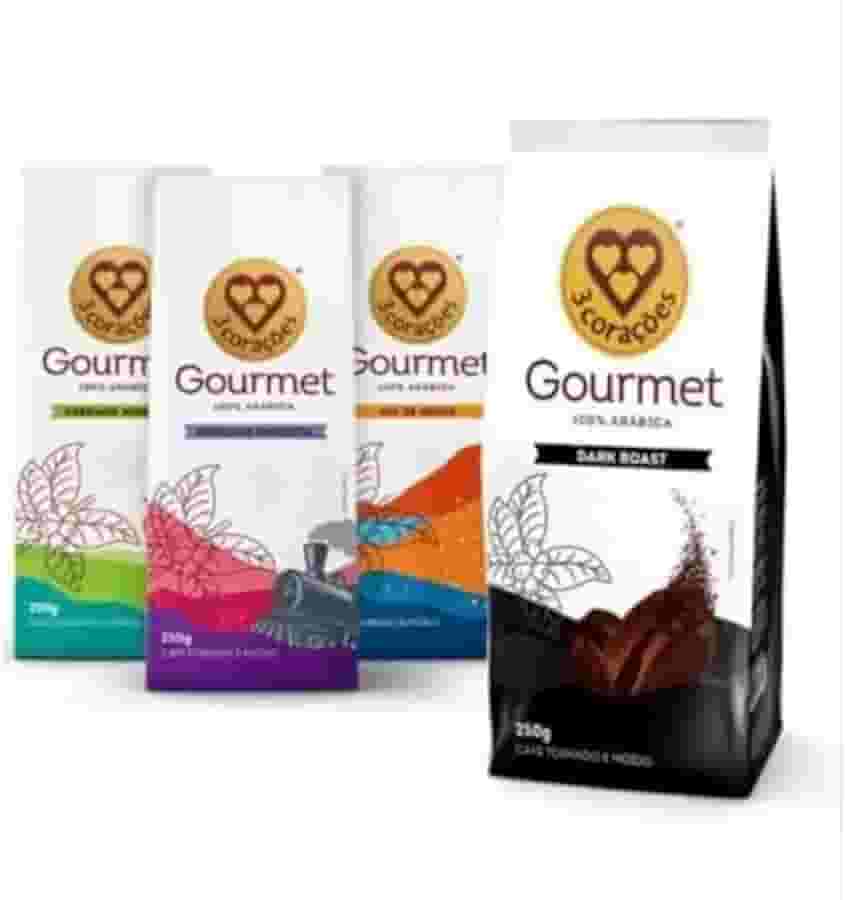 KIT (04un) Café Gourmet 100% Arábica Três Corações 250g - Torrado e Moído