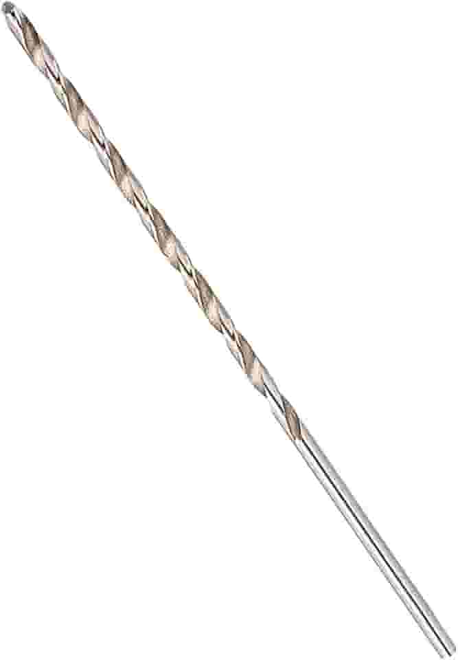 Pissente Broca de 4mm Com Haste Reta HSS de 160mm e Canaletas Fresadas para Furação Rápida Em Madeira, Alumínio e Plástico