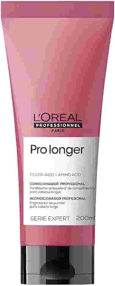 L'Oréal Professionnel Condicionador Pro Longer, Reduz a Quebra e a Aparência de Pontas Duplas, Adiciona Volume e Brilho, Para cabelos finos e com afinamento, 200ml