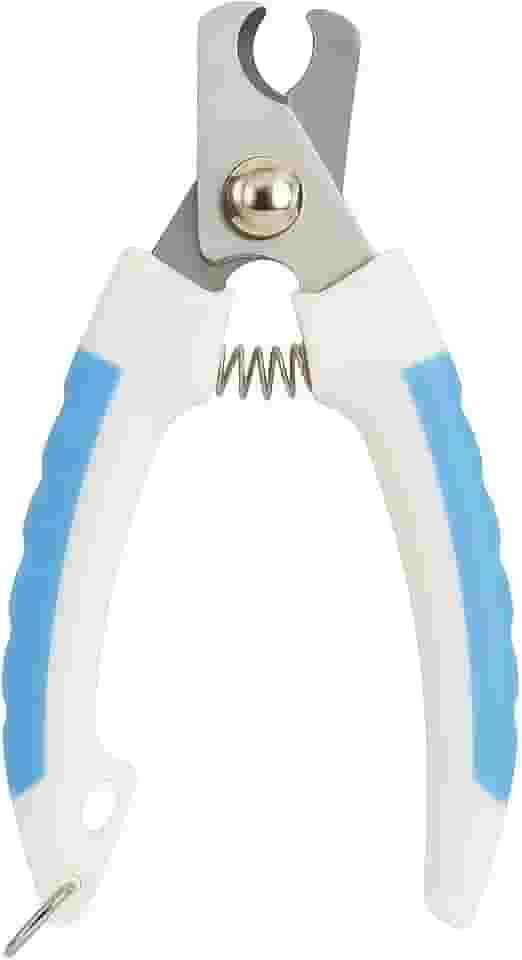 Alicate Cortador de Unhas Profissional para Pets Cães e Gatos, 16cm, Lâminas em Aço Inoxidável, Cabo Antiderrapante, com Limitador de Segurança