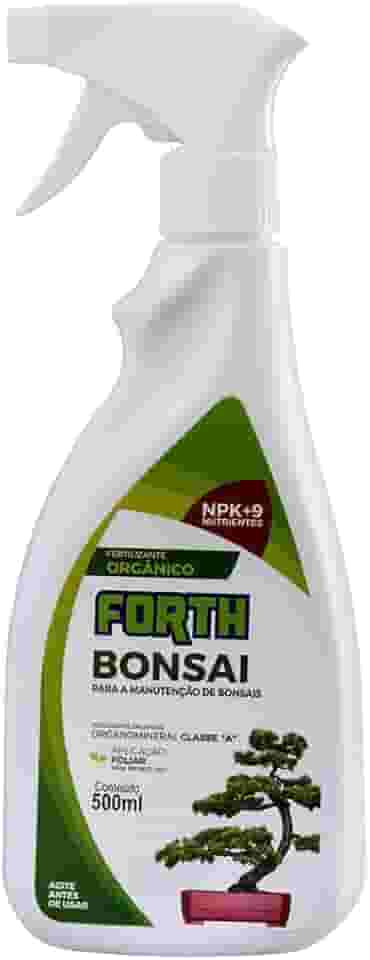 Adubo Forth Bonsai, Fertilizante, Líquido, NPK + Micronutrientes, Foliar, Arbustos, Árvores, Nutrição Balanceada, Plantas Ornamentais, Pronto Uso, 500ml