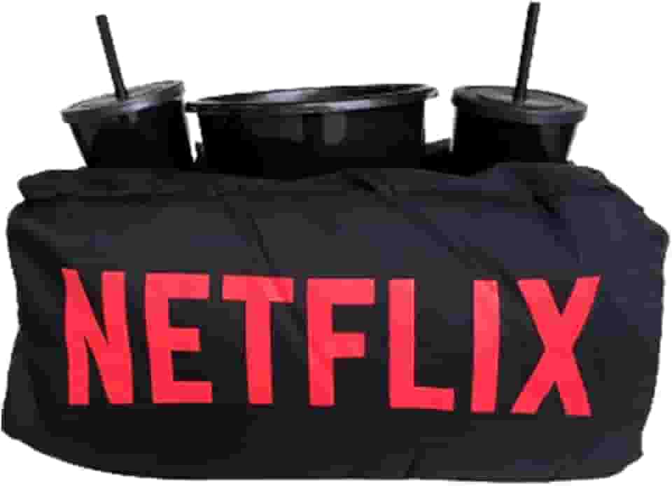 Almofada decorativa cinema pipoca, Balde e 2 copos com tampas e canudos