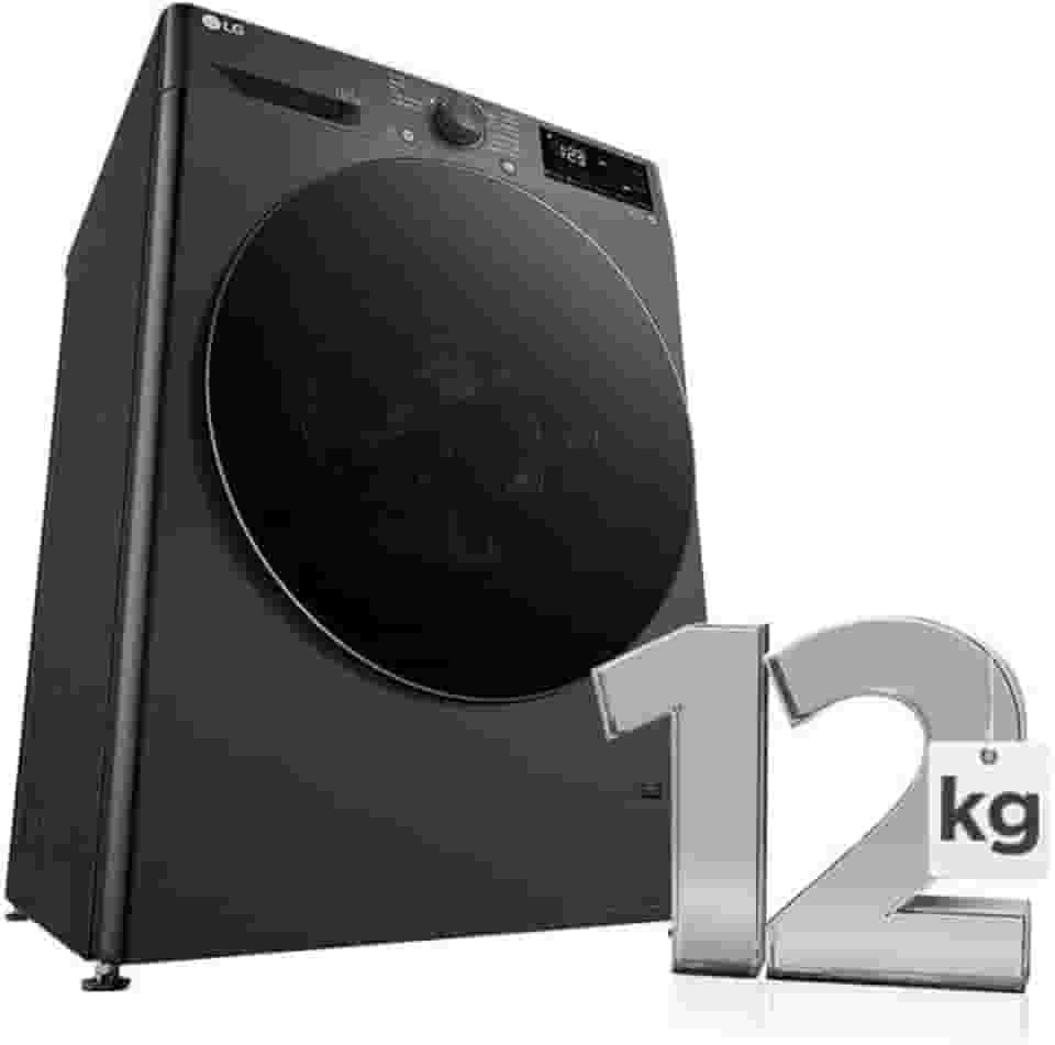 Lava e Seca Smart com Inteligência Artificial AIDD 12Kg LG VC5 CV3012MC5 Titanium (127, Volts)