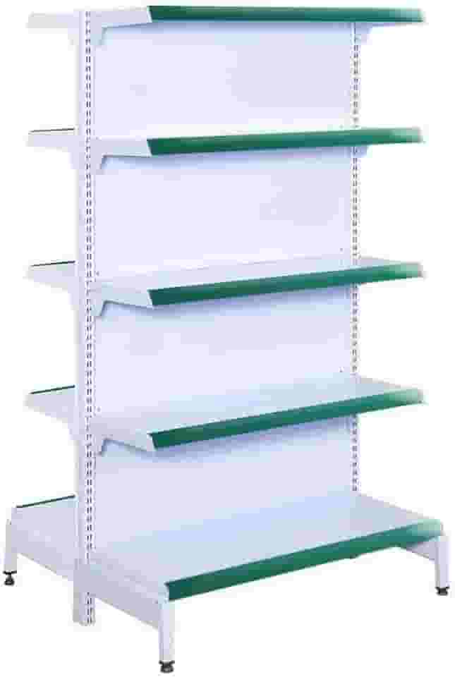 Gôndola Prateleira Supermercado 5 Níveis 40x30 New Plus 1,70 Central Inicial Verde Sa Gôndolas