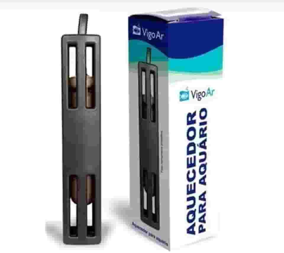 Aquecedor para Aquário, 10W, 127V, para 7 a 10 Litros, com Grade de Proteção