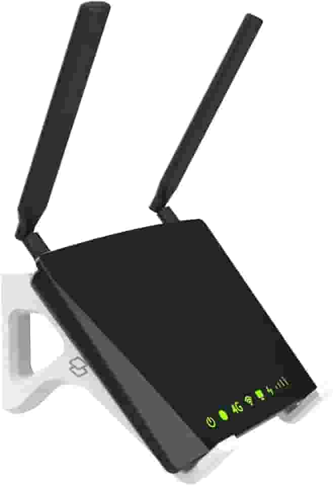 Suporte Roteador Receptor Wi-fi De Parede Universal (Branco)