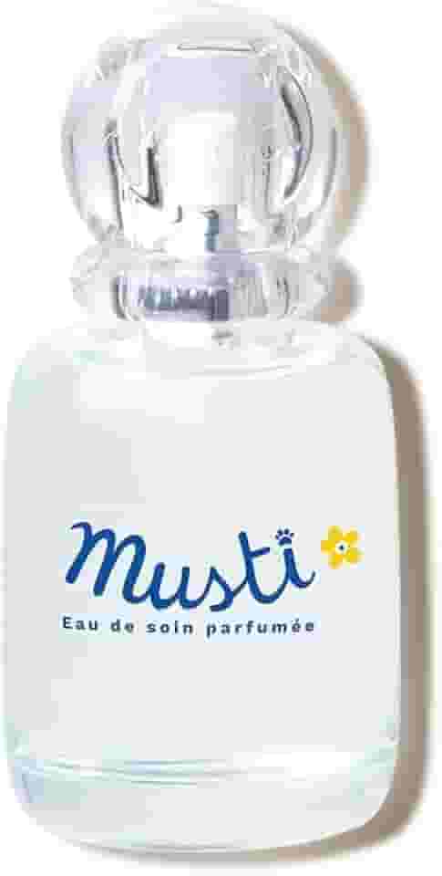 Mustela Perfume Musti Spray 50Ml - Colônia Eau De Soin Infantil Suave - Sem Álcool Hipoalergênico E Feito Com 92% De Ingredientes De Origem Natural - Bebê E Criança