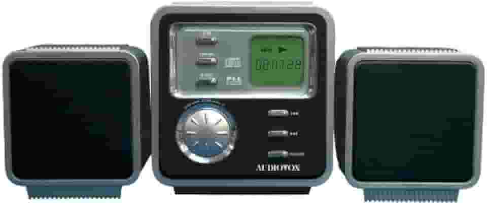 Audiovox Sistema de prateleira mini MP3/CD CE530MP com sintonizador digital AM/FM