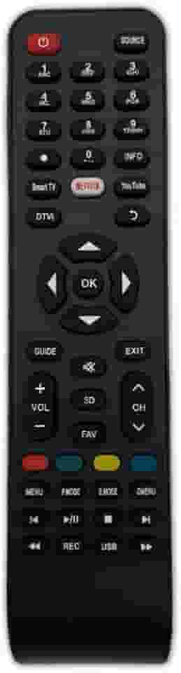 Controle Remoto Compatível com Smart Tv Philco 4k LED LCD 3D