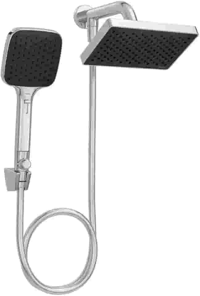 Chuveiro De Parede Quadrado Com Desviador Flex Cromado - Deca