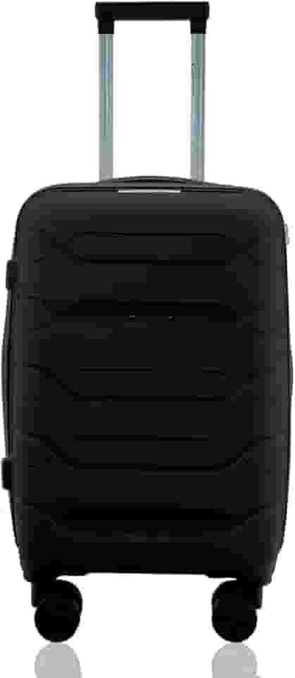 Mala de Bordo 10kg Viagem Expansiva Rígida Polipropileno Cadeado TSA Rodas Duplas 360° Removíveis Gladiador P1MB Preto