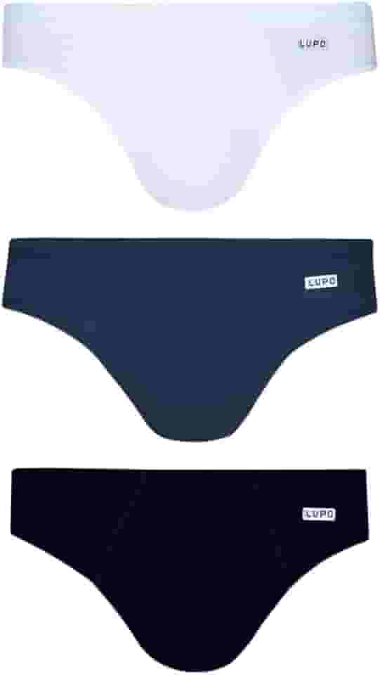 Kit 3 Cuecas Slip, Lupo, Masculino