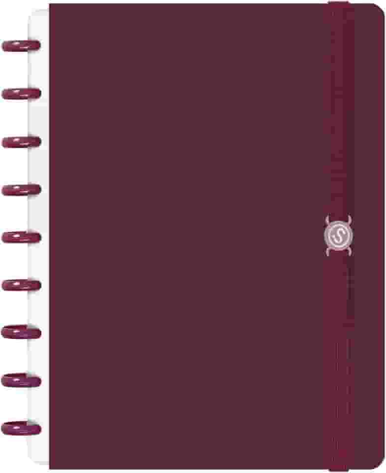 Caderno De Disco ISCOOL Inteligente M Solid Colors Marsala
