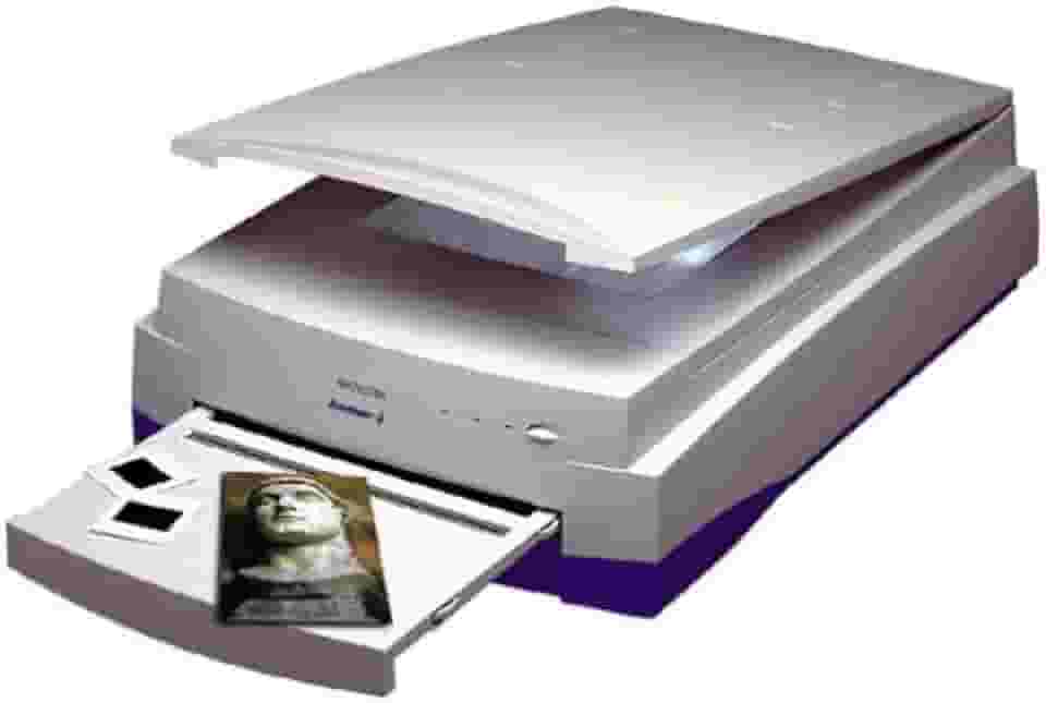 Microtek Scanner de tamanho legal Scanmaker 4 com kit de modelo Snaptrans