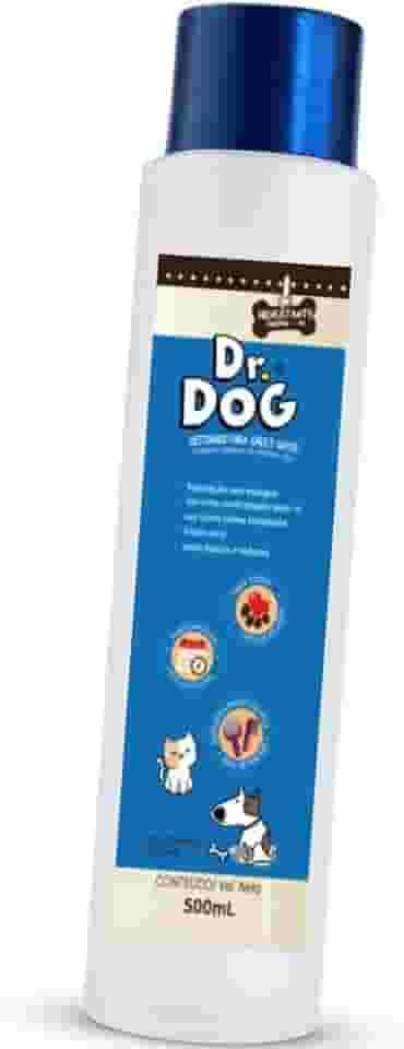 Condicionador PET Desembaraça, Hidrata, Brilho Intenso, c/Óleo de Coco, para Pets de Pêlos Longos, Escuros ou Claros, Filhotes, Antialérgico Dr. Dog 500ml, SEM ENXÁGUE