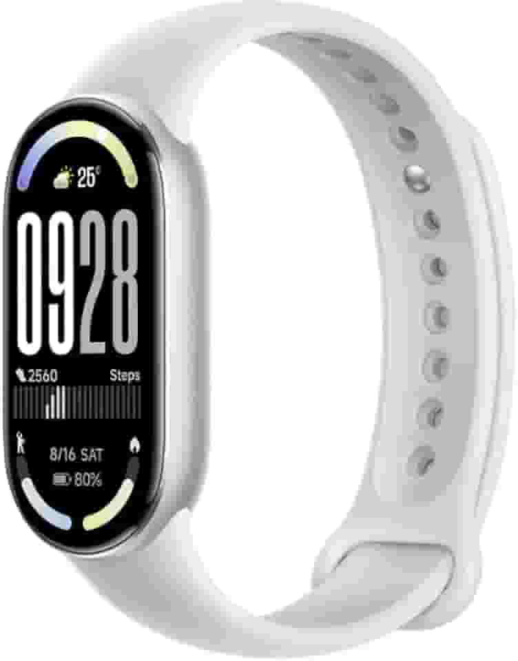 Relógio Mi Band 10 smart-band 10 (GLOBAL) Pulseira Inteligente, Tela AMOLED 1,72, Relógio inteligente, Fitness, Pulseira Impermeável, 150 Modos Esportivos (PRATA) (SILVER)