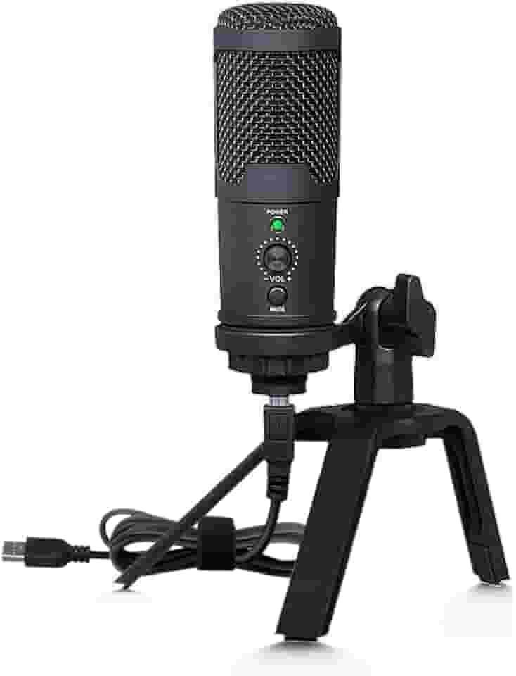 Microfone dinâmico USB, microfone de computador para podcast, gravação de vocal, transmissão ao vivo, jogos, locução, kit de microfone de estúdio profissional de metal com cancelamento de
