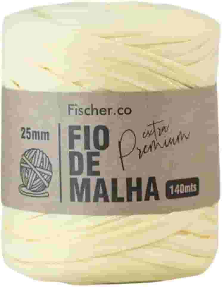 Fio de Malha Extra Premium Fischer 25mm x Rolo com 140m (05 AMARELO BEBE)