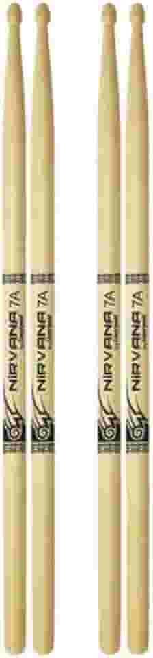 Baqueta 7A Nirvana Ecobio Madeira Liverpool Kit com dois pares