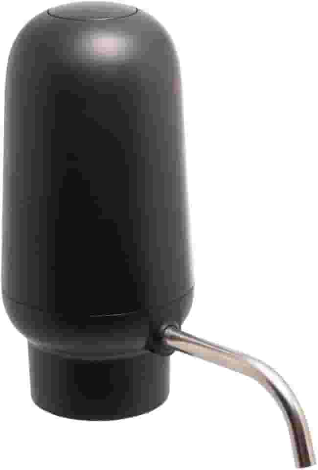 WOLFF - Aerador Elétrico para Vinho Automático de Plástico e Aço Inox Preto 6cm x 12cm x 11,5cm