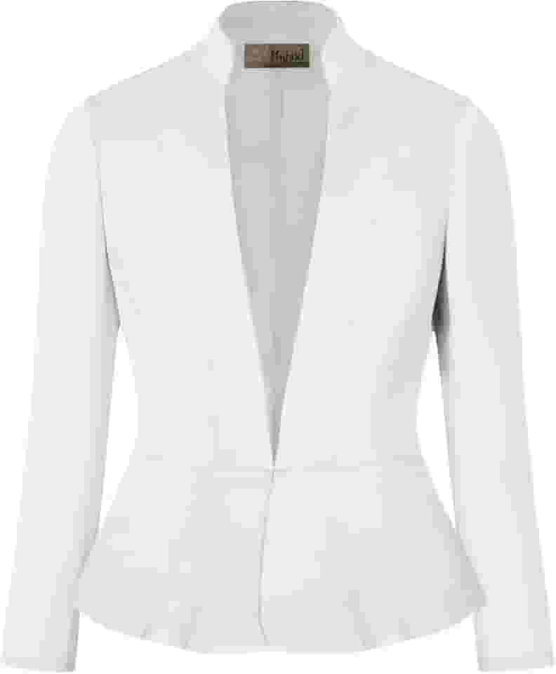 Blazer feminino híbrido casual trabalho escritório elegante frente aberta xale lapela premium nylon ponte stretch jaqueta