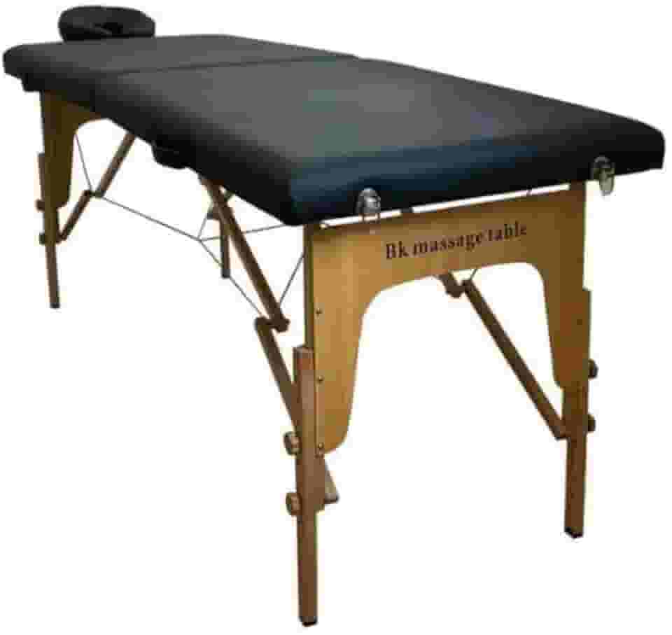 Maca Portátil Profissional BK Com Regulagem De Altura e Apoio de Cabeça - 65cm - Preta