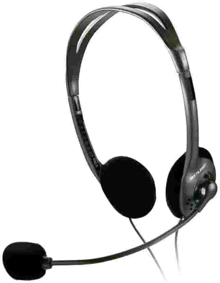 Headset HF100 P2 com Cabo de 180cm Potência 100mw e Microfone Flexível Preto - PH002