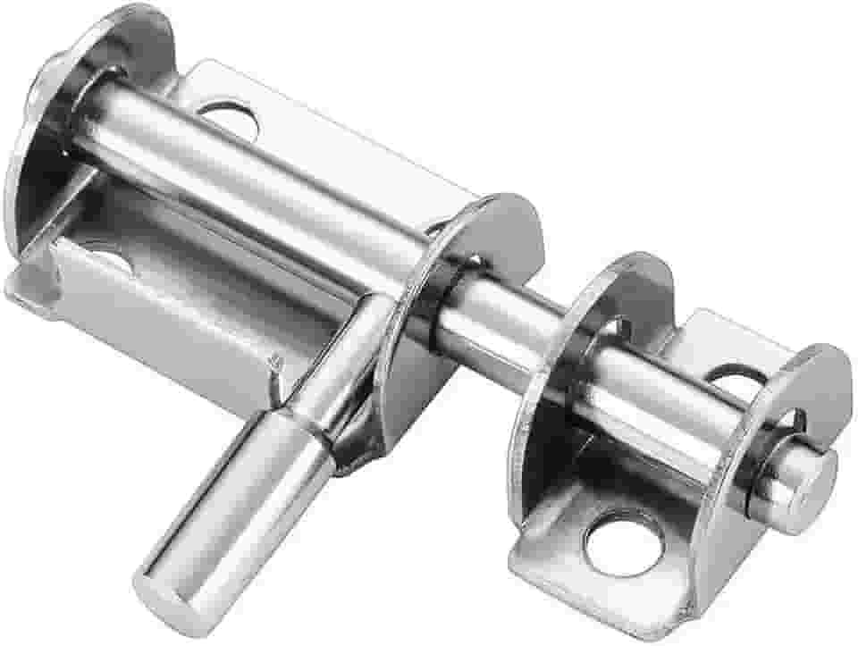 Trava de Segurança para Portas e Janelas em Aço Inoxidável, Trava com Trinco Resistente - Youtek (Tamanho - 6,5CM)