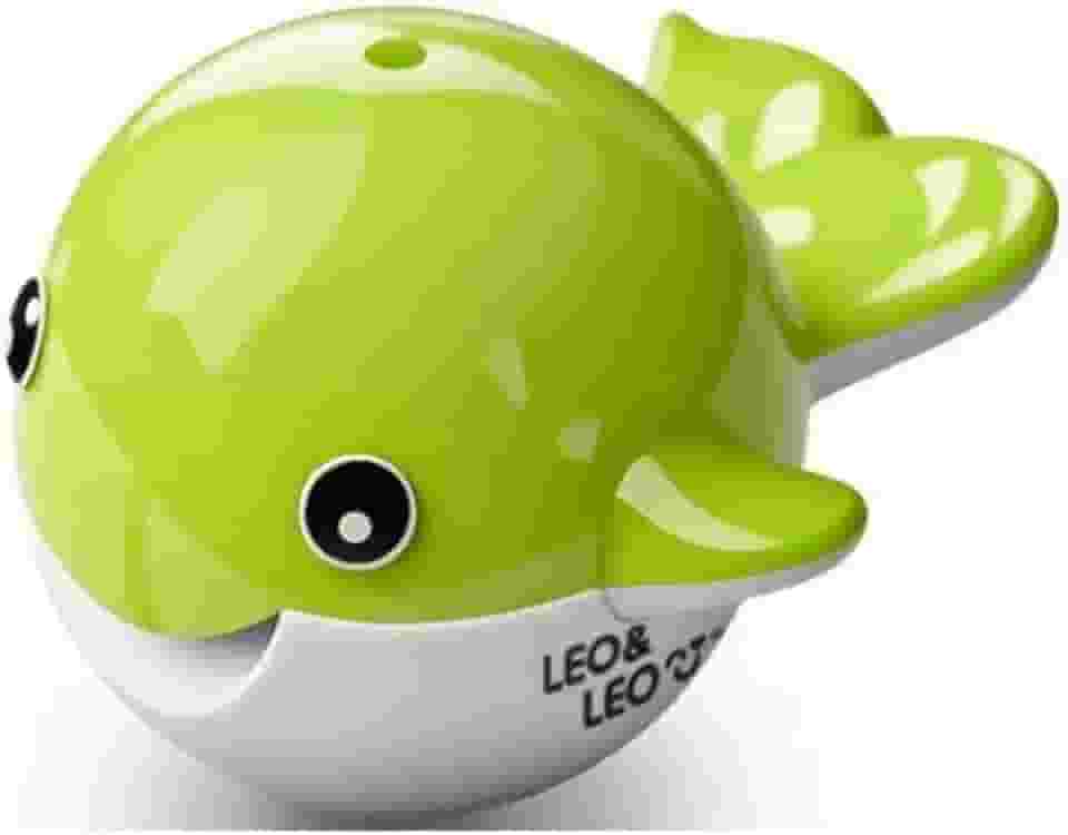 Apontador Duplo Baleia 2 Furos - Para Lápis Jumbo e Comum Fundo do Mar 1Und (Verde)