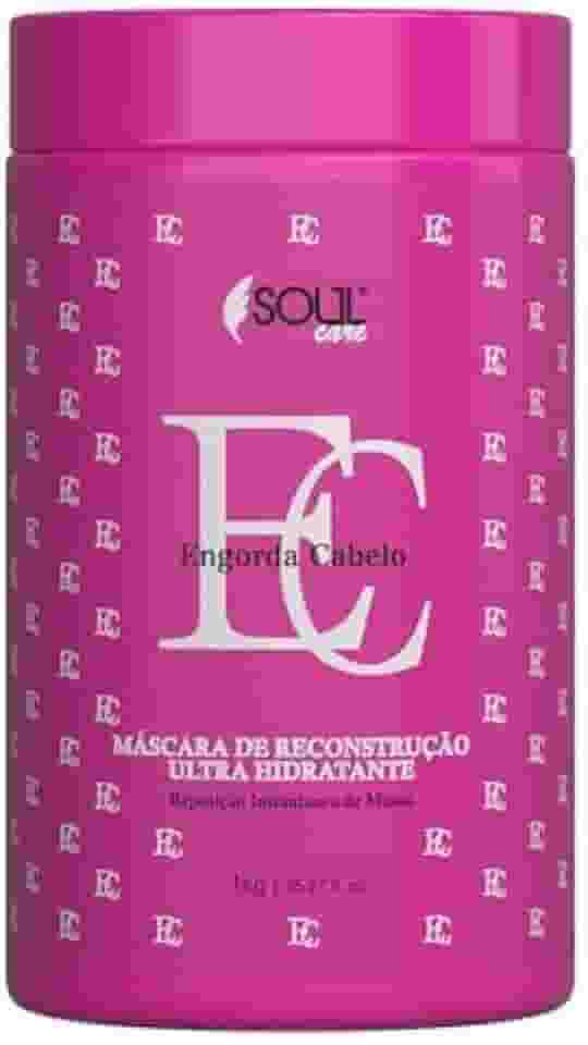 Máscara de Reconstrução Capilar Profissional Engorda Cabelo – Cauterização e Queratina SOS Soul Care (1kg)