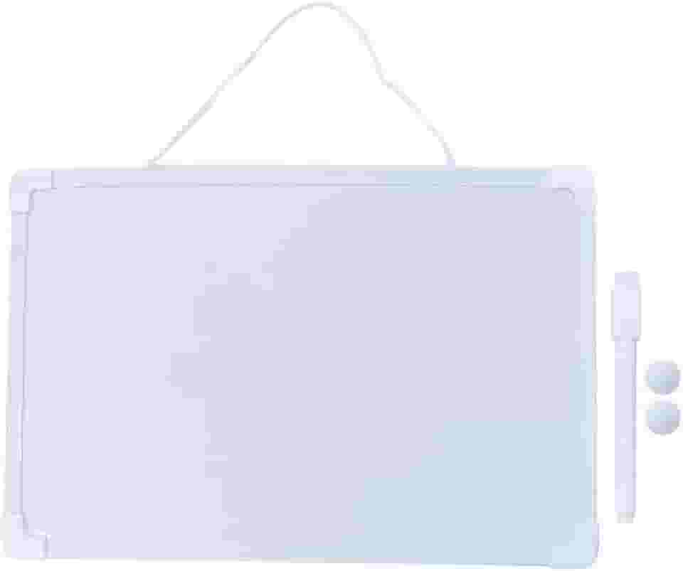 Lousa Branca Infantil Magnética Vários Tamanhos Com Alça E Caneta Com Tampa E Apagador + 2 Imãs Para Fixar Lembretes Quadro Branco Para Crianças Linha PREMIUM (Médio)