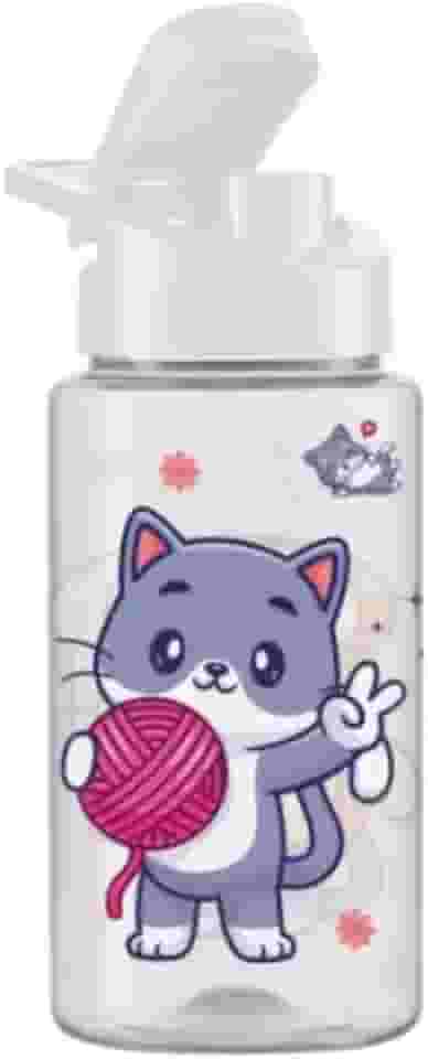 Garrafinha De Água Squeeze Infantil 500ml Escola Viagem (Gatinha)