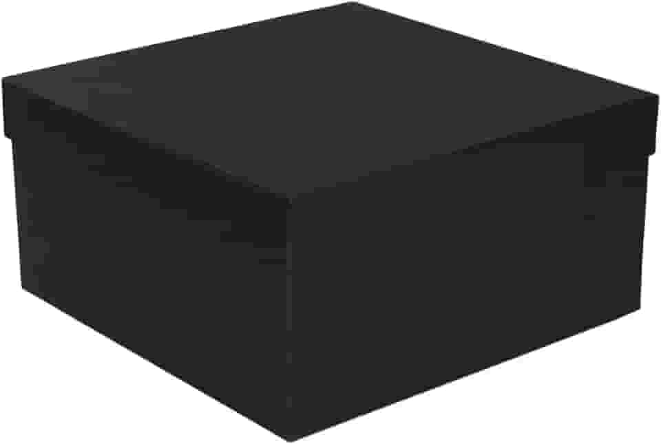 Caixa de Presente Cartonada Rígida Premium 30x30x15 cm (Preto)